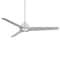 Wac Mocha Indoor and Outdoor 3-Blade Smart Ceiling Fan 54in Brushed Aluminum with Remote Control, 120 V F-001 - alternate 1